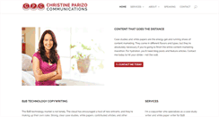 Desktop Screenshot of christineparizo.com
