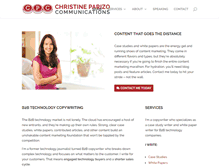 Tablet Screenshot of christineparizo.com